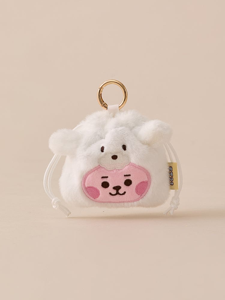 BT21 BAG 단품 BT21 COOKY BABY 플러피 스트링 미니 백참 파우치