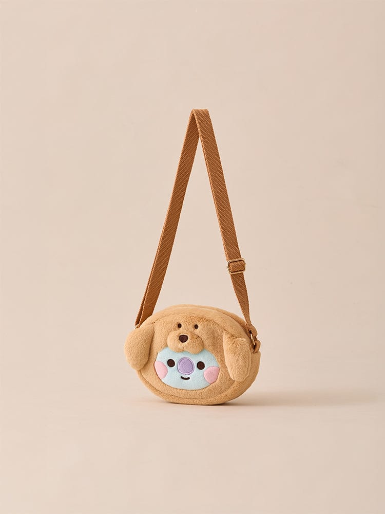 BT21 BAG 단품 BT21 KOYA BABY 플러피 얼굴 인형 크로스백