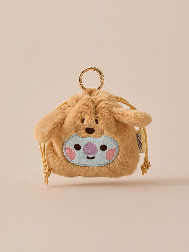 BT21 BAG 단품 BT21 KOYA BABY 플러피 스트링 미니 백참 파우치