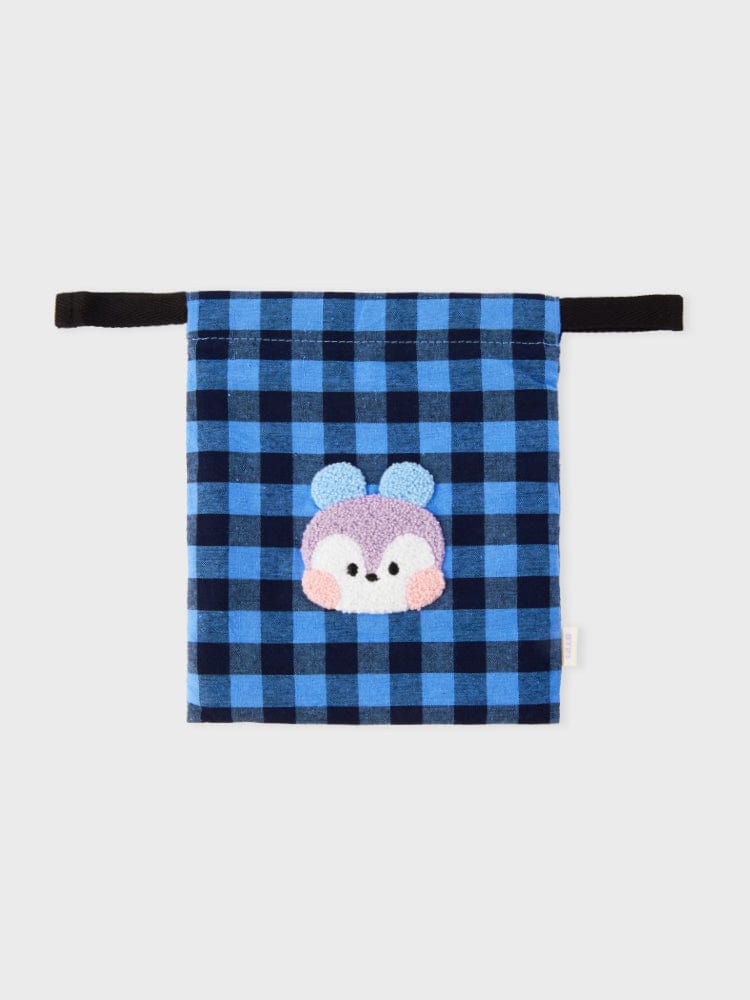 BT21 BAG 단품 BT21 MANG 미니니 베이직 체크 스트링 파우치