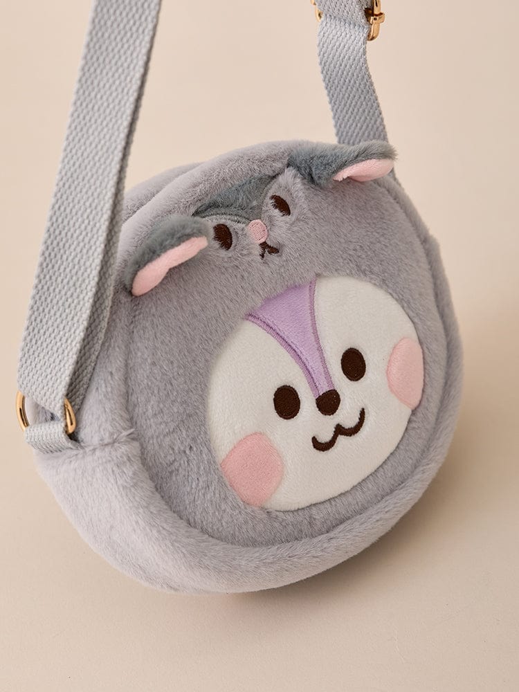 BT21 BAG 단품 BT21 MANG BABY 플러피 얼굴 인형 크로스백