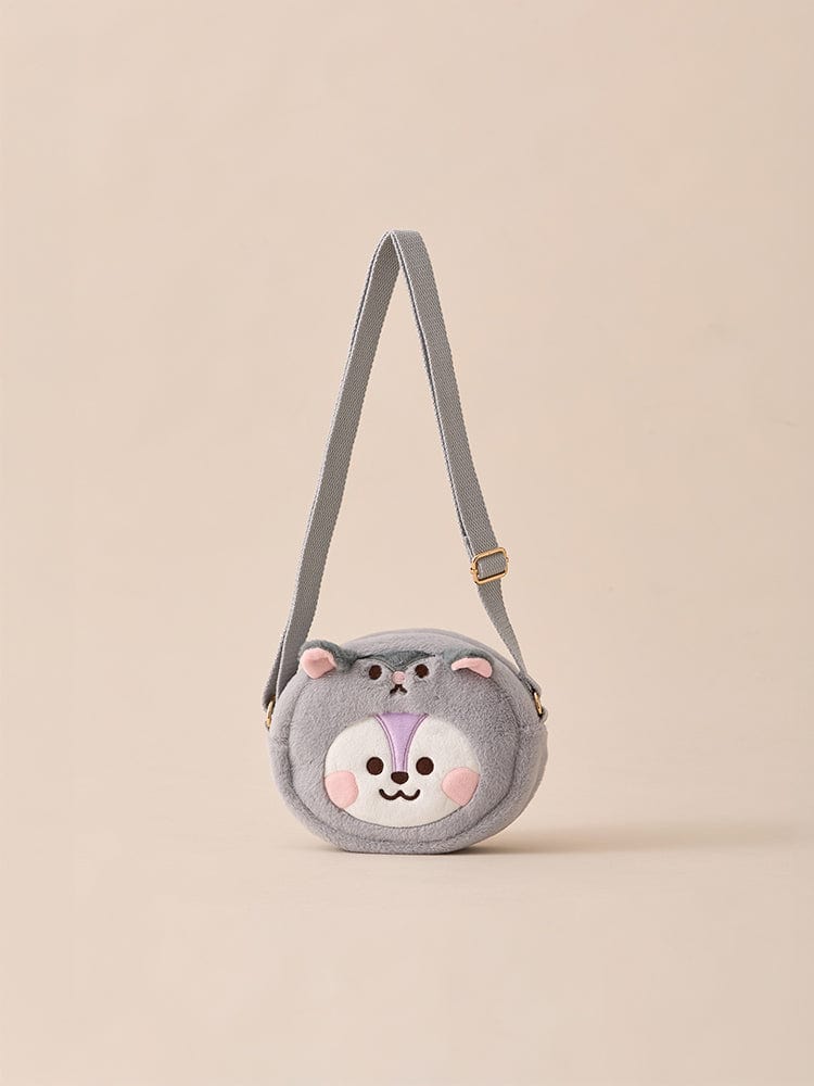 BT21 BAG 단품 BT21 MANG BABY 플러피 얼굴 인형 크로스백