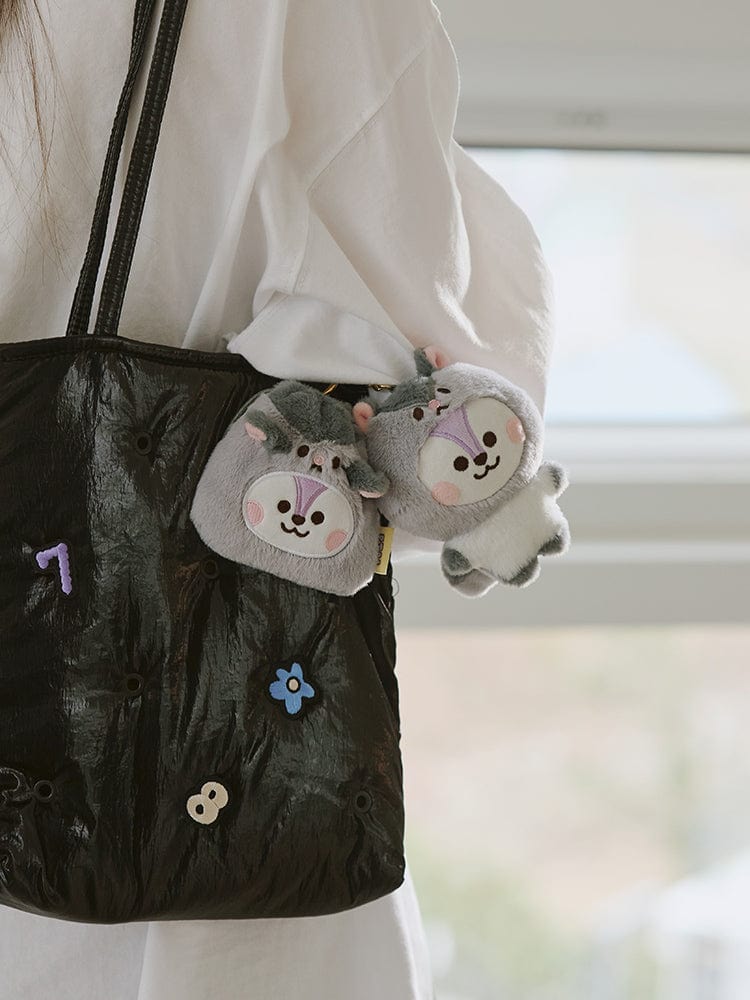 BT21 BAG 단품 BT21 MANG BABY 플러피 스트링 미니 백참 파우치