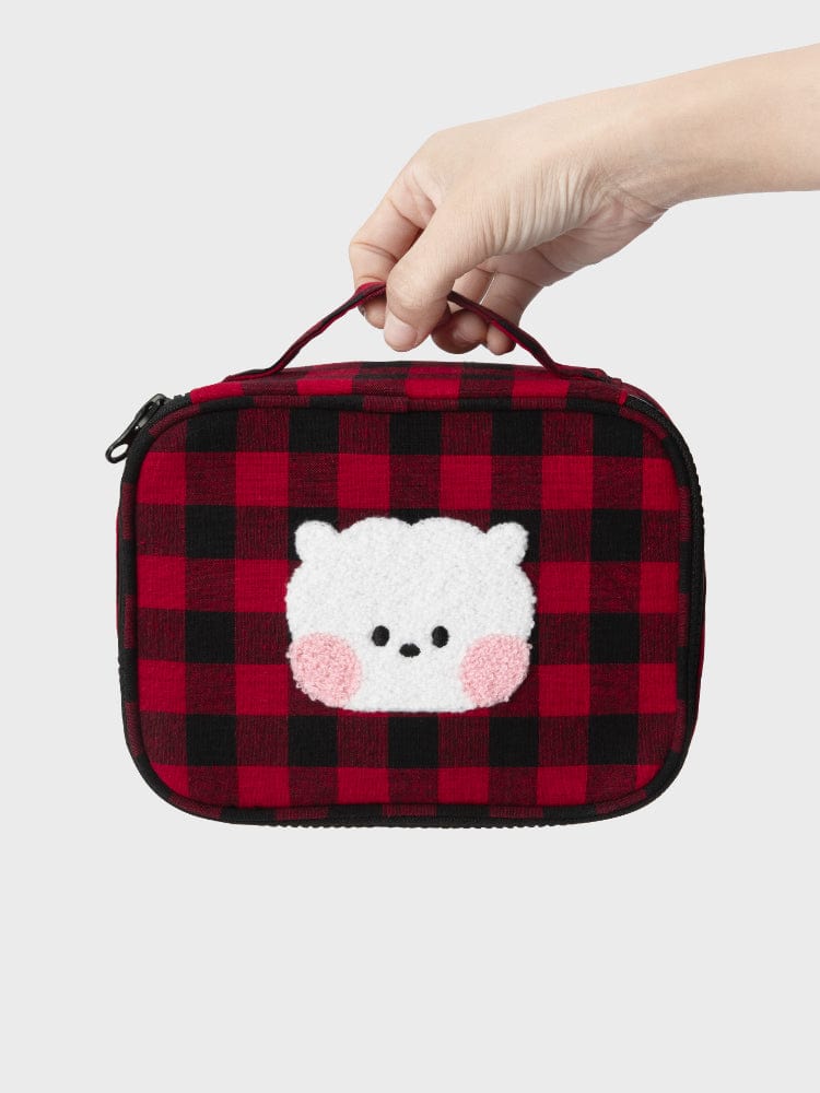 BT21 BAG 단품 BT21 RJ 미니니 베이직 체크 파우치