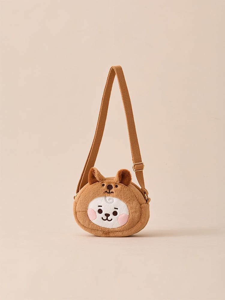 BT21 BAG 단품 BT21 RJ BABY 플러피 얼굴 인형 크로스백