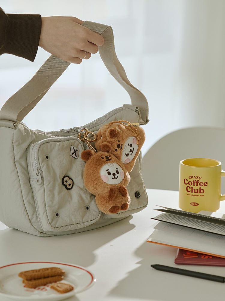 BT21 BAG 단품 BT21 RJ BABY 플러피 스트링 미니 백참 파우치