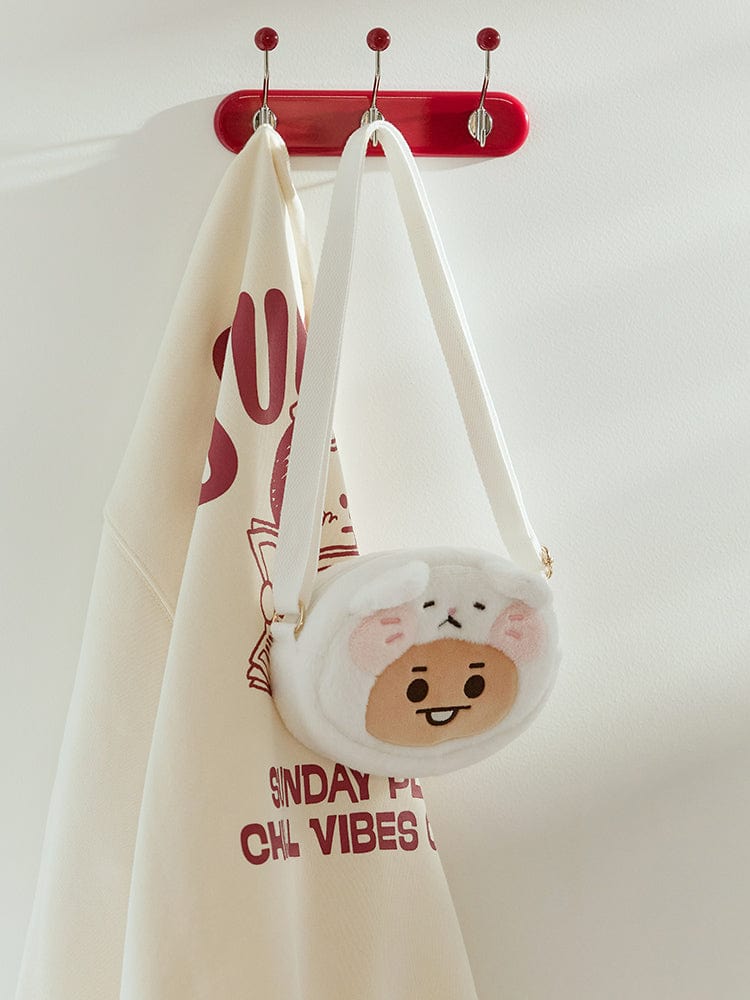 BT21 BAG 단품 BT21 SHOOKY BABY 플러피 얼굴 인형 크로스백