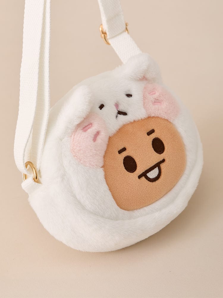 BT21 BAG 단품 BT21 SHOOKY BABY 플러피 얼굴 인형 크로스백