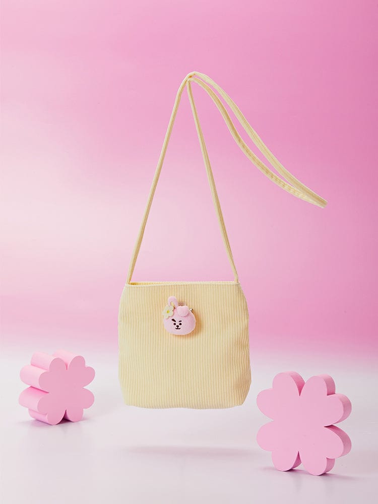 BT21 BAG 단품 [패밀리세일] BT21 SPRING DAYS COOKY 코듀로이 미니 크로스백