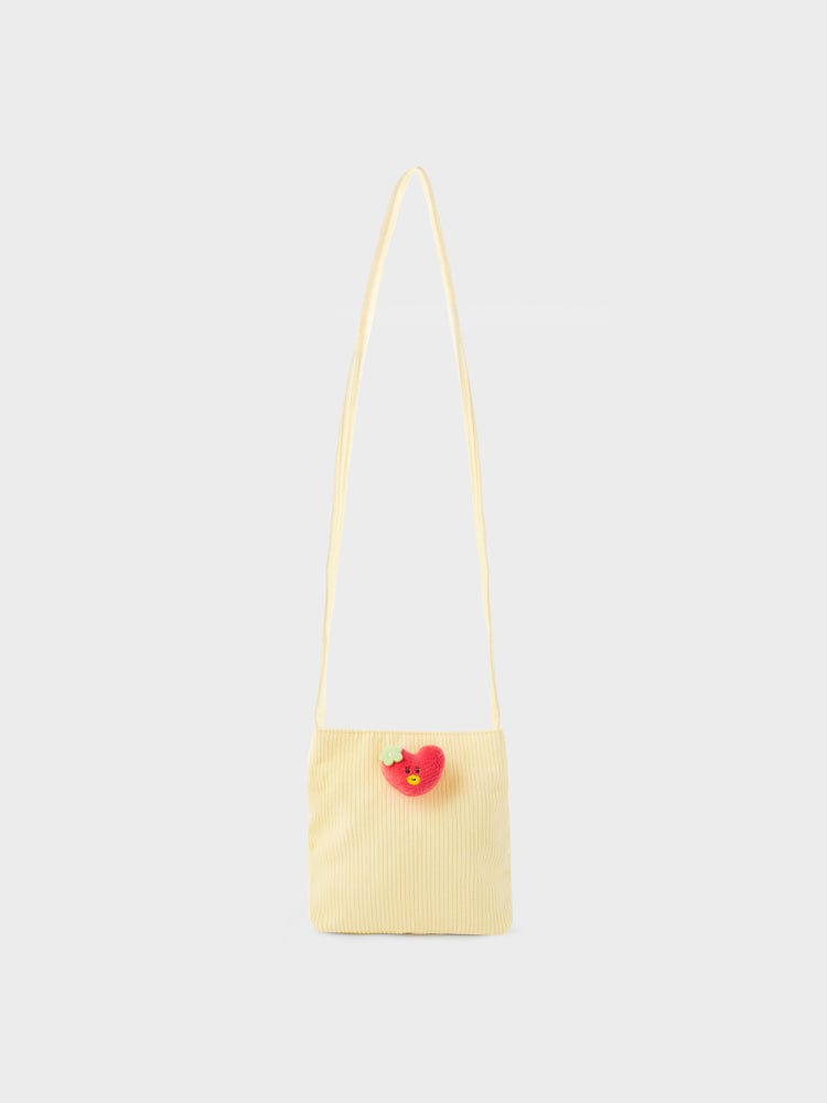 BT21 BAG 단품 [패밀리세일] BT21 SPRING DAYS TATA 코듀로이 미니 크로스백