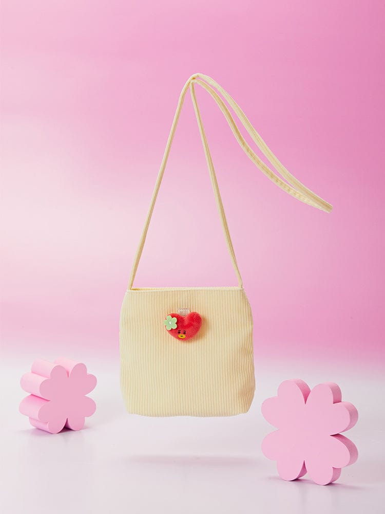 BT21 BAG 단품 [패밀리세일] BT21 SPRING DAYS TATA 코듀로이 미니 크로스백