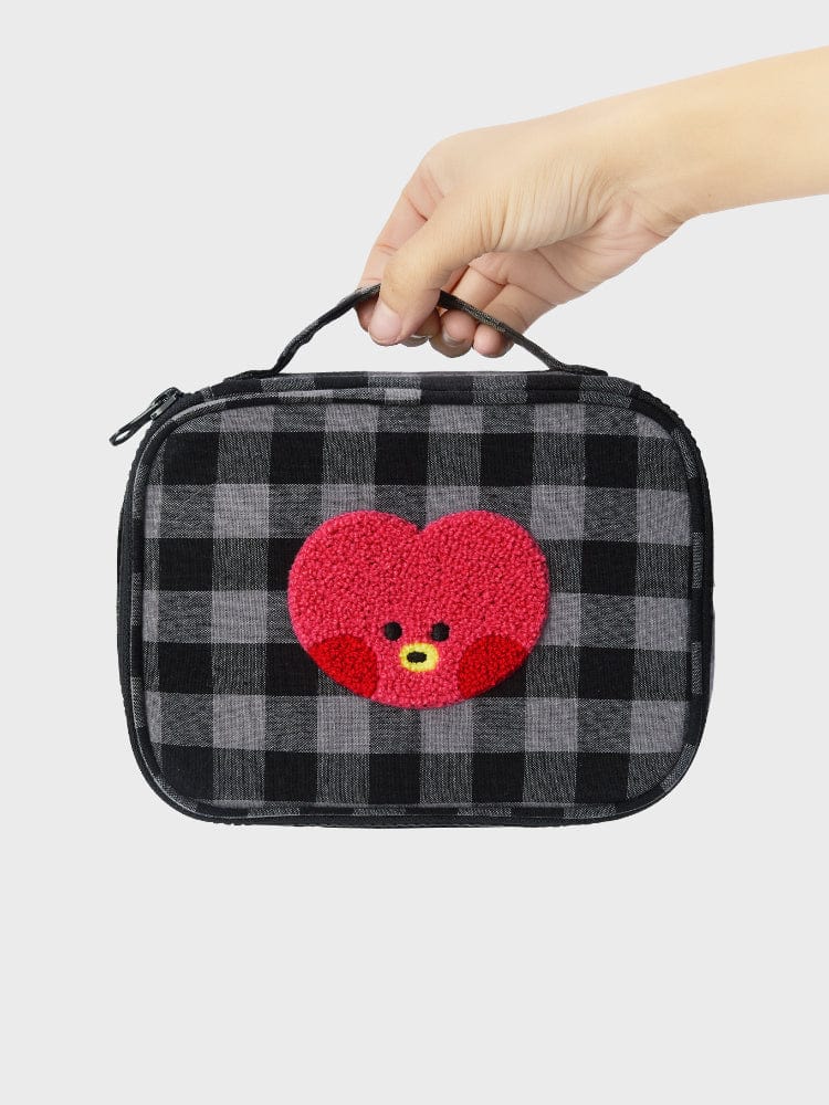 BT21 BAG 단품 BT21 TATA 미니니 베이직 체크 파우치