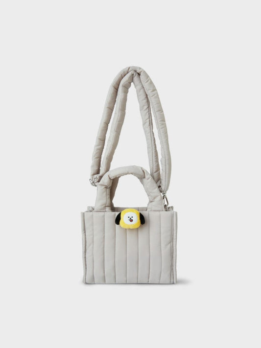 BT21 BAG CHIMMY [패밀리세일] BT21 CHIMMY 얼굴 인형 뱃지 퀼팅백