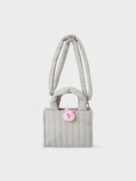 BT21 BAG COOKY [패밀리세일] BT21 COOKY 얼굴 인형 뱃지 퀼팅백