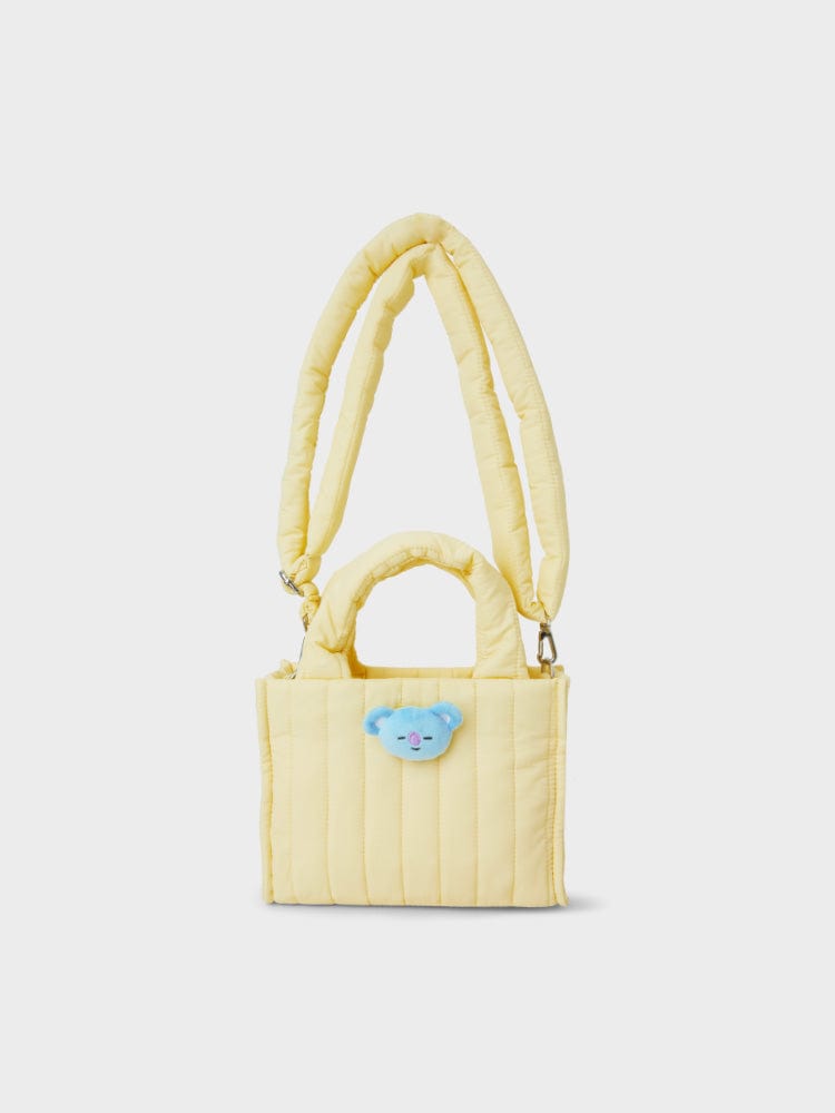 BT21 BAG KOYA [패밀리세일] BT21 KOYA 얼굴 인형 뱃지 퀼팅백