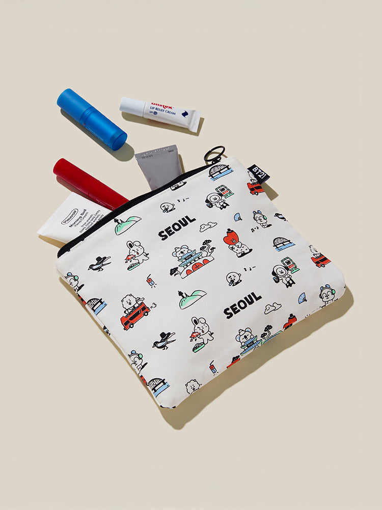 BT21 BEAUTY/ACC_ 파우치 BT21 서울 에디션 파우치