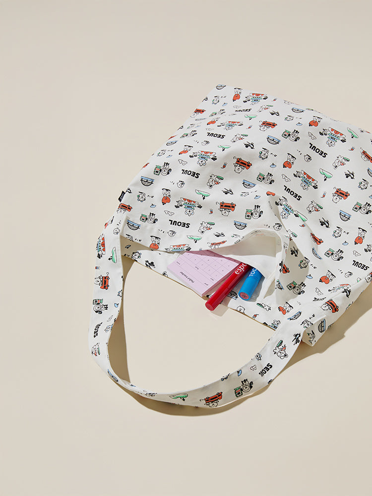 BT21 BEAUTY/ACC_ 에코백 BT21 서울 에디션 에코백