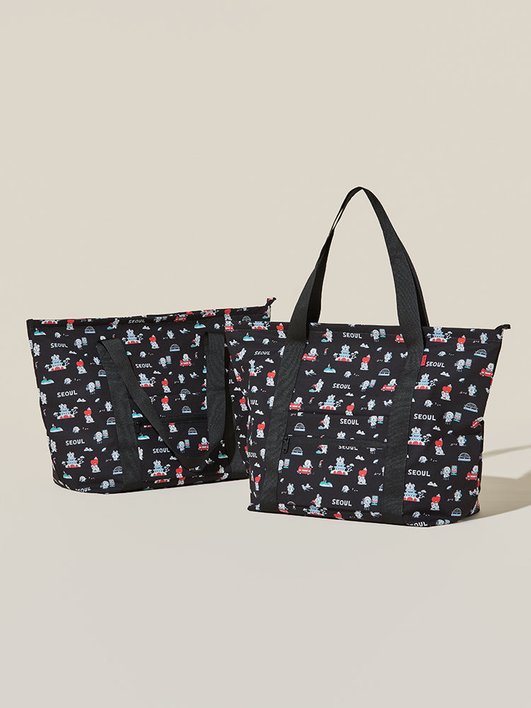 BT21 BEAUTY/ACC_ 폴딩백 BT21 서울 에디션 트래블 폴딩백