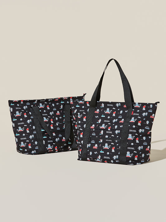 BT21 BEAUTY/ACC_ 폴딩백 BT21 서울 에디션 트래블 폴딩백