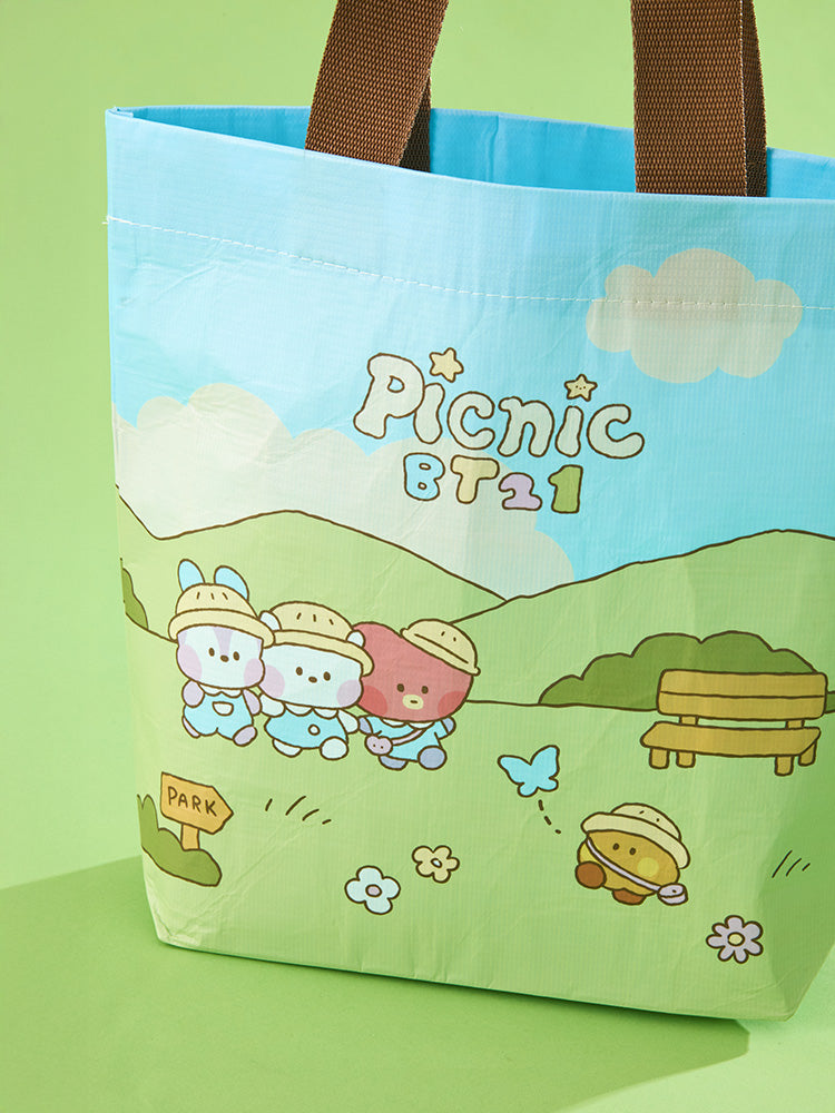 BT21 BEAUTY/ACC_ 단품 BT21 미니 미니니 피크닉 메이트 리유저블백 (M)