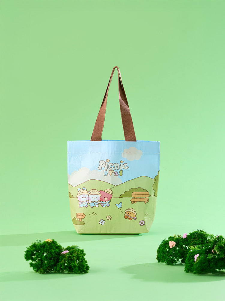 BT21 BEAUTY/ACC_ 단품 BT21 미니 미니니 피크닉 메이트 리유저블백 (M)