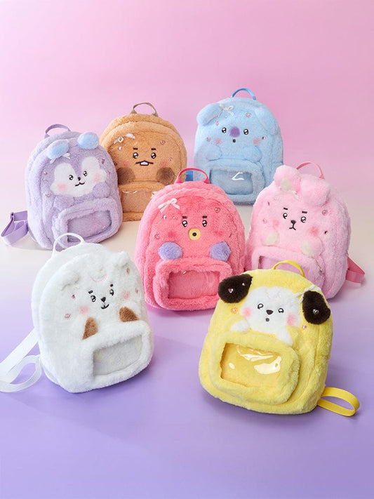 BT21 BEAUTY/ACC_ BT21 BABY 리본드 유 투명 포켓 인형 가방