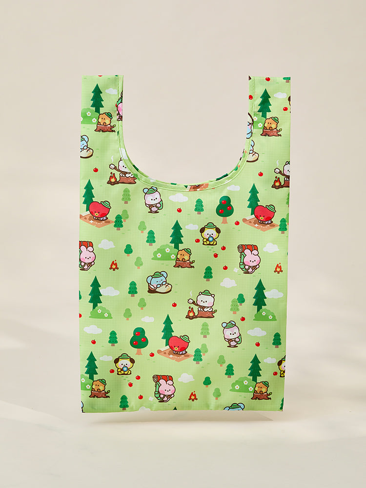 BT21 BEAUTY/ACC_ GREEN BT21 미니니 스카웃 폴더블 리유저블백