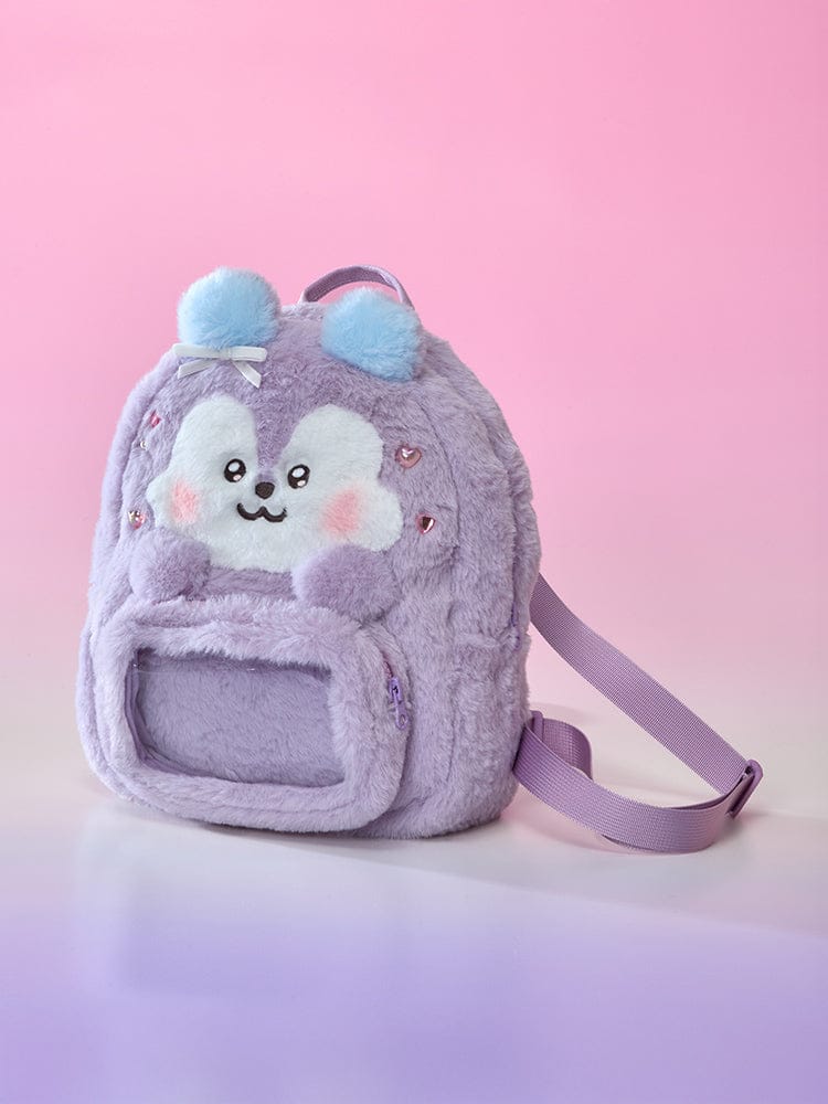 BT21 BEAUTY/ACC_ MANG BT21 BABY 리본드 유 투명 포켓 인형 가방