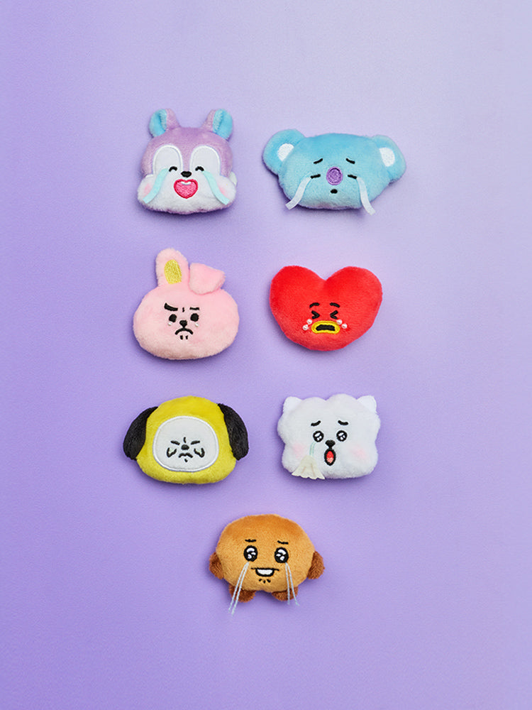 BT21 오늘의 기분 엉엉 인형 뱃지