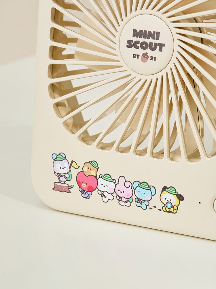 BT21 DIGITAL/ACC 단품 BT21 미니니 스카웃 탁상용 선풍기