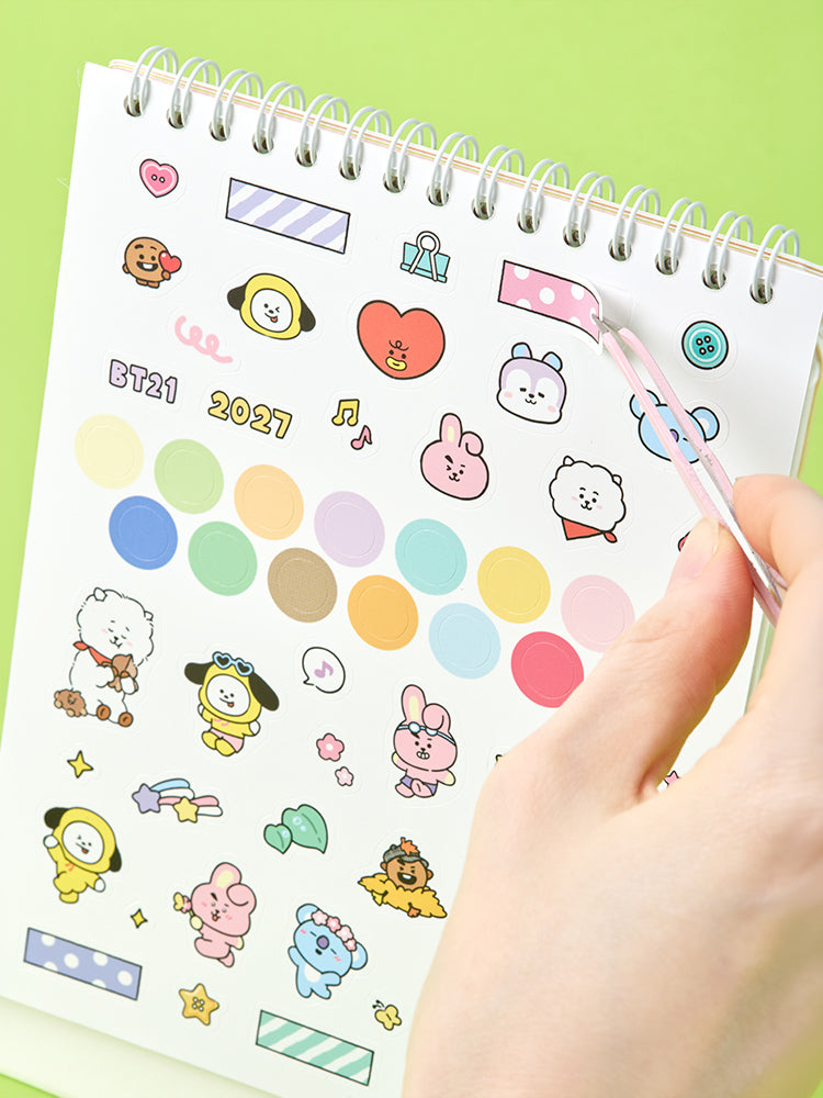 BT21 FLUFFY NEW YEAR 2027 탁상 캘린더