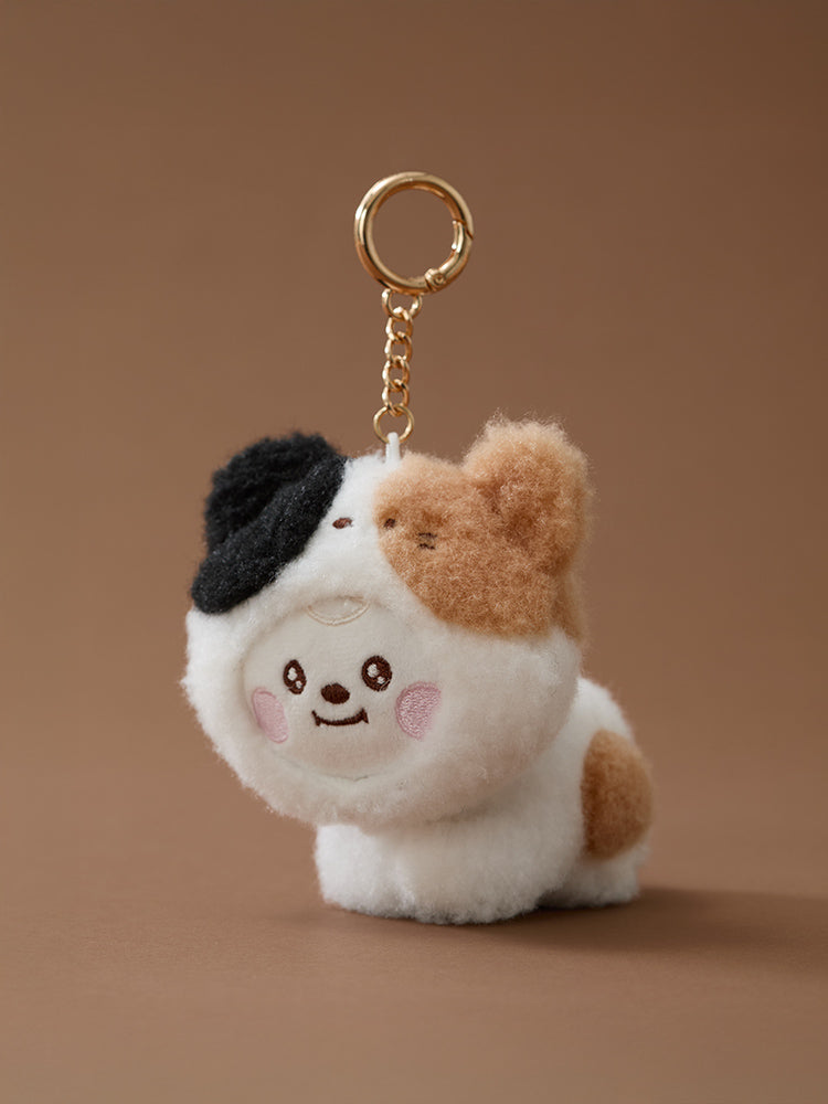BT21 KEYRING_ 고양이 치미 BT21 BABY 모어 플러피 인형 키링