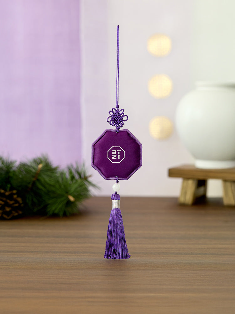 BT21 KEYRING_ 단품 BT21 CHIMMY 프리미엄 K 에디션 자수 테슬 키링