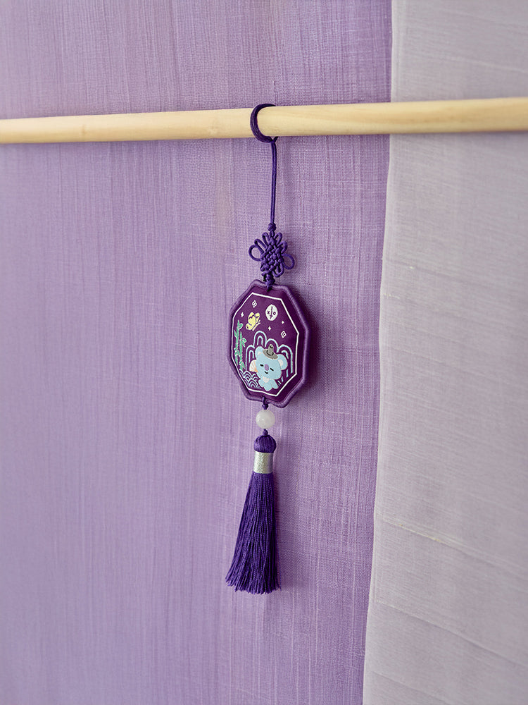 BT21 KEYRING_ 단품 BT21 KOYA 프리미엄 K 에디션 자수 테슬 키링