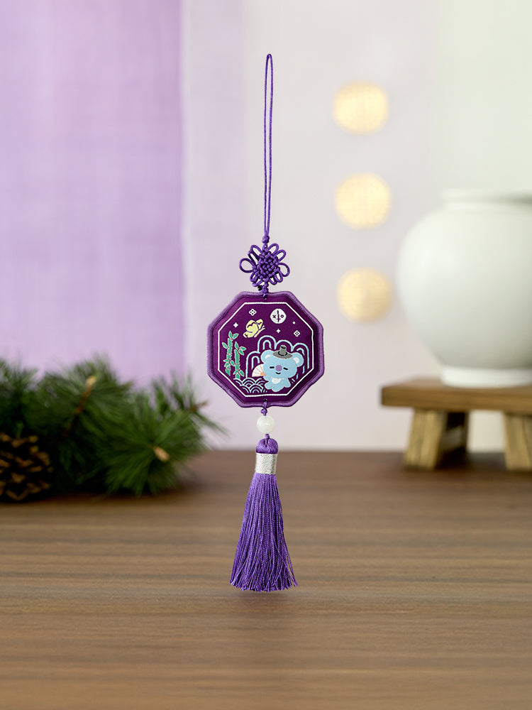 BT21 KEYRING_ 단품 BT21 KOYA 프리미엄 K 에디션 자수 테슬 키링