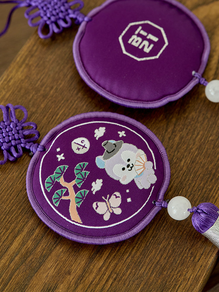 BT21 KEYRING_ 단품 BT21 MANG 프리미엄 K 에디션 자수 테슬 키링