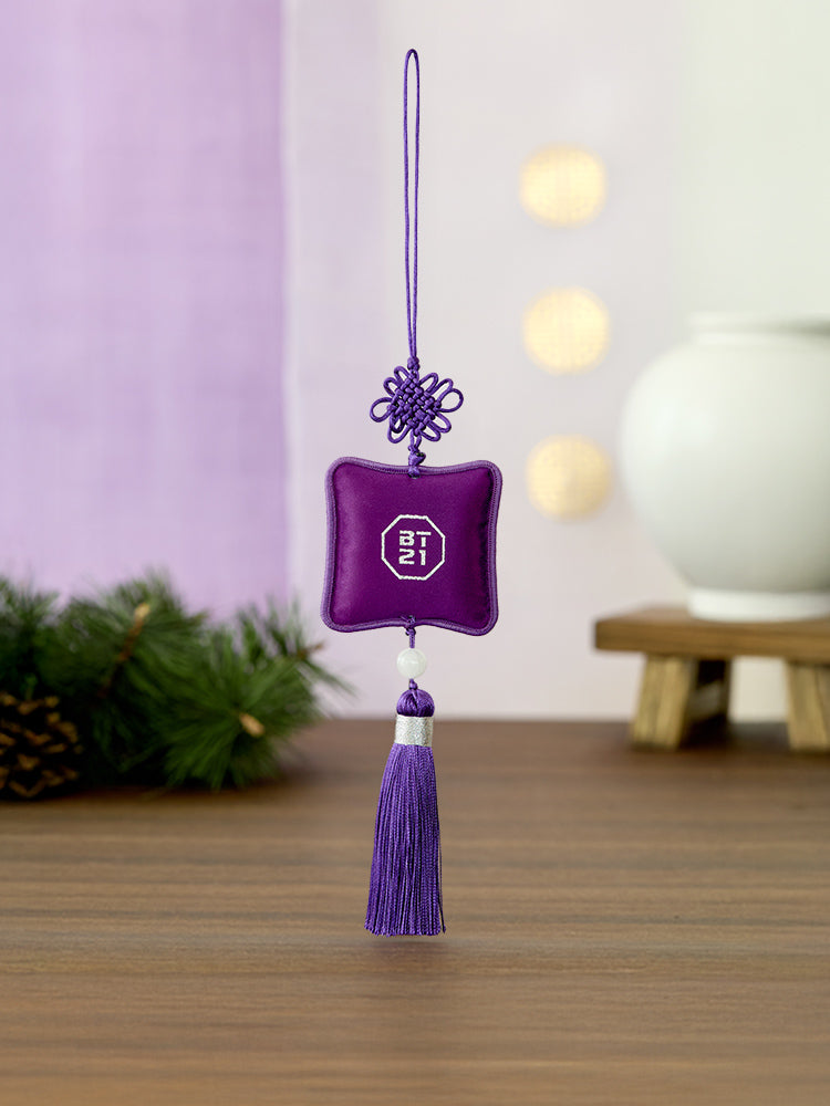 BT21 KEYRING_ 단품 BT21 RJ 프리미엄 K 에디션 자수 테슬 키링