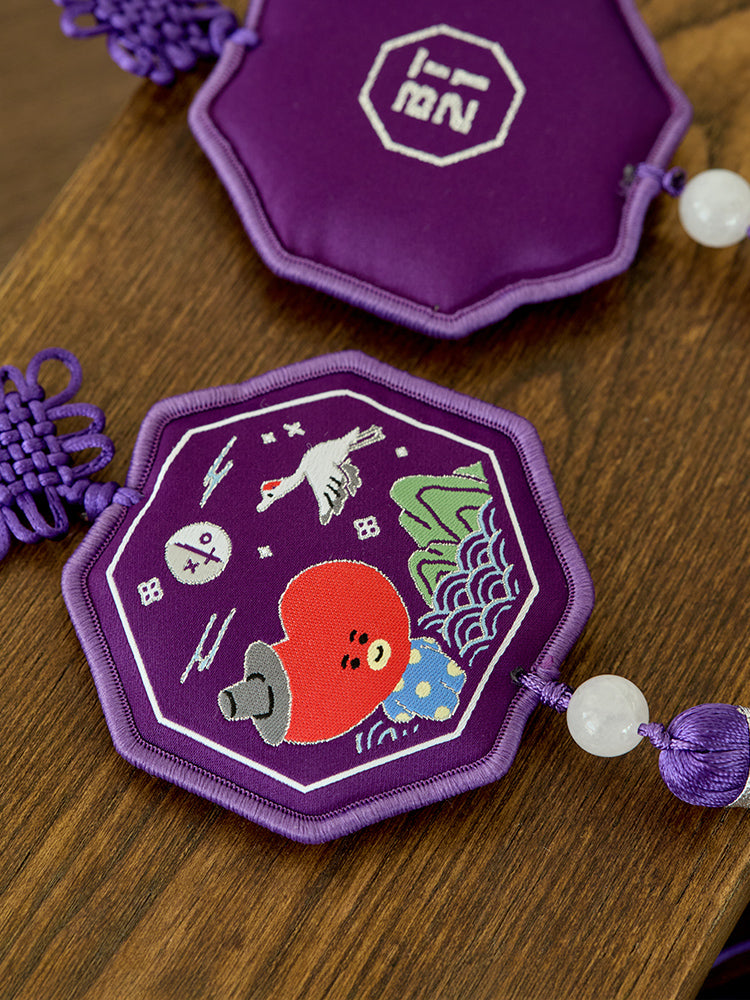 BT21 KEYRING_ 단품 BT21 TATA 프리미엄 K 에디션 자수 테슬 키링