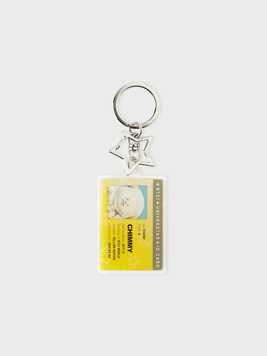 BT21 KEYRING 단품 [패밀리세일] BT21 CHIMMY 실버 에디션 ID카드 아크릴 키링