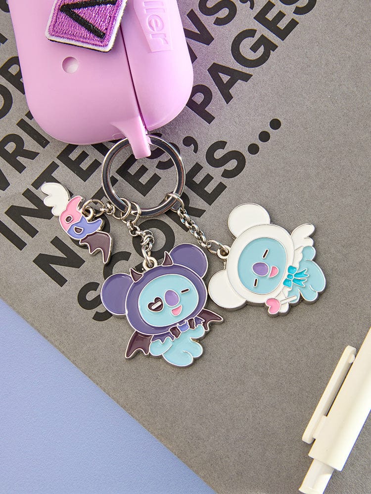 BT21 KEYRING 단품 BT21 KOYA 앤젤 앤 빌런 메탈 키링