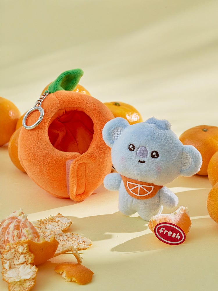 BT21 KEYRING 단품 BT21 KOYA 베이비 오렌지 파티 인형 키링