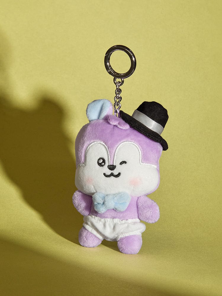 BT21 KEYRING 단품 BT21 MANG 베이비 본 투 댄스 소형 인형 키링 (페도라)