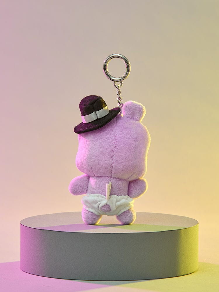 BT21 KEYRING 단품 BT21 MANG 베이비 본 투 댄스 소형 인형 키링 (페도라)