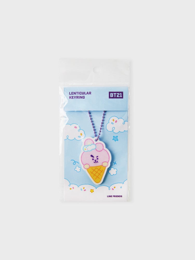 BT21 KEYRING 단품 [패밀리세일] BT21 On the Cloud COOKY 렌티큘러 키링