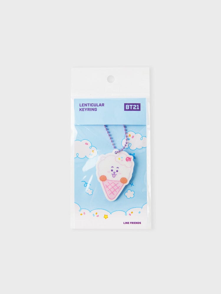 BT21 KEYRING 단품 [패밀리세일] BT21 On the Cloud RJ 렌티큘러 키링