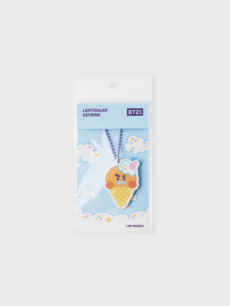 BT21 KEYRING 단품 [패밀리세일] BT21 On the Cloud SHOOKY 렌티큘러 키링