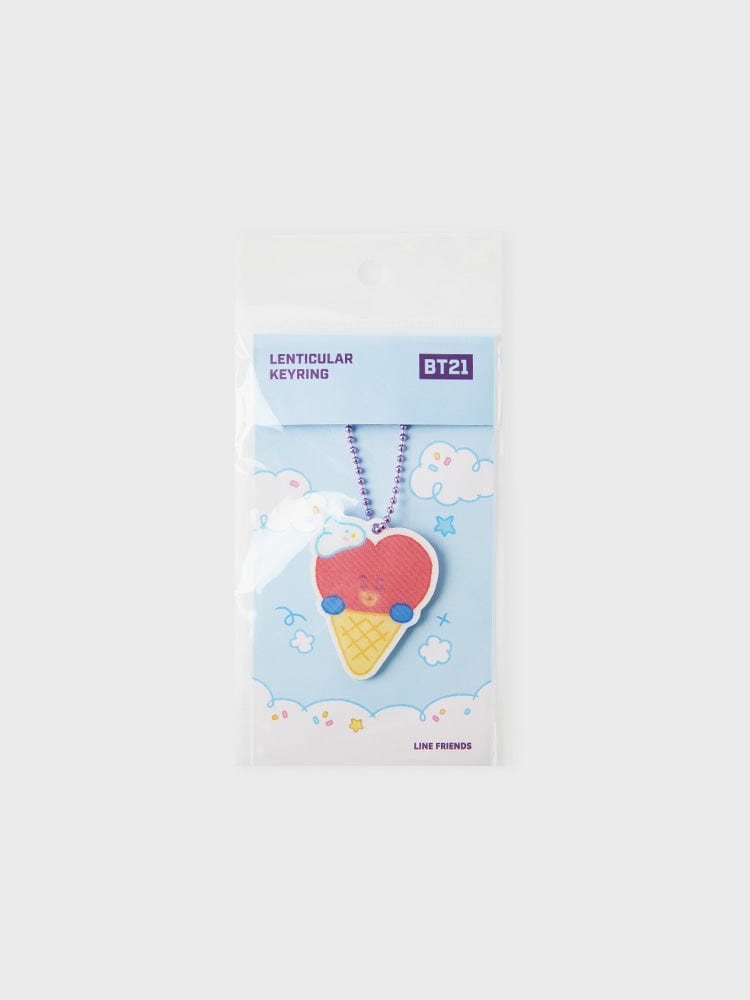 BT21 KEYRING 단품 [패밀리세일] BT21 On the Cloud TATA 렌티큘러 키링