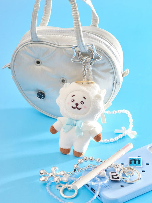 BT21 KEYRING 단품 [패밀리세일] BT21 RJ 앤젤 앤 빌런 엔젤 인형 키링