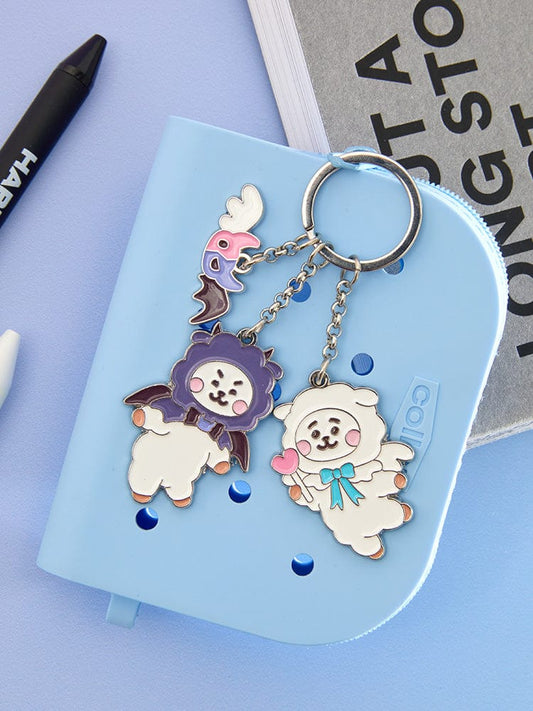 BT21 KEYRING 단품 BT21 RJ 앤젤 앤 빌런 메탈 키링