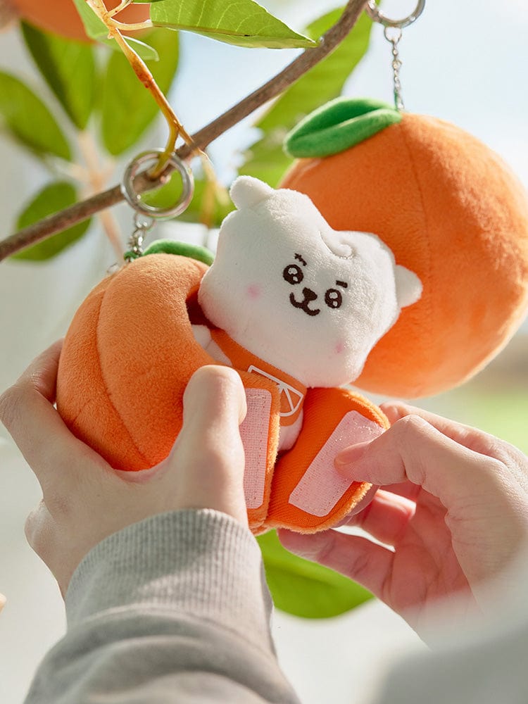 BT21 KEYRING 단품 BT21 RJ 베이비 오렌지 파티 인형 키링